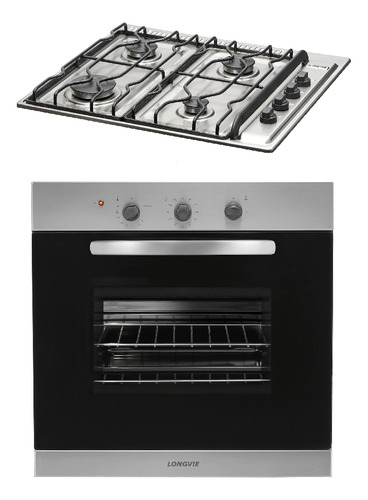 Imagen 1 de 9 de Combo26 Gas Longvie Horno H1500xf + Anafe A2600rxf