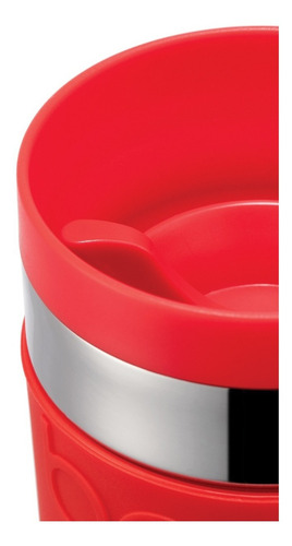 Bodum Jarro Mug Cierre Hermetico Acero 0,35 L Rojo