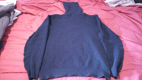 Sweater De Lana Perlada Color Negro Para Dama Talle L