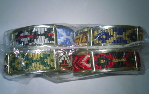 Pulsera De Alpaca Y Guarda Pampa X10 De 2cm