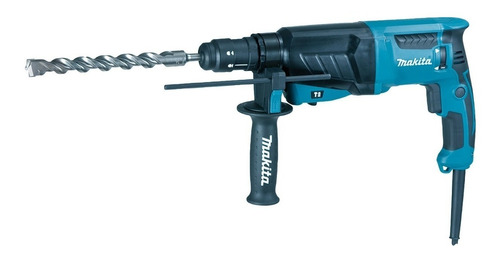 Martelete eletropneumático Makita HR2630TJ azul com 830W de potência 220V