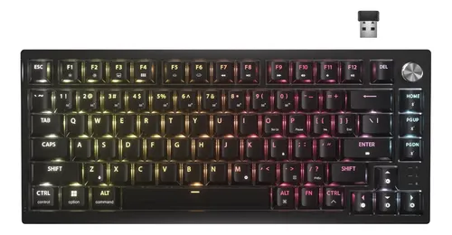 Teclado Mecânico Corsair K65 Plus Wireless 75% Rgb Preto Inglês