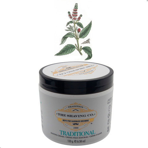 The Shaving Co Crema Para Afeitar Menta Cedro Shaving Cream. Traditional Shaving Cream. Contiene Vitaminas B5, E, F y P. Libre de Parabenos Vegano. Humecta Hidrata y Nutre la Piel. Unisex