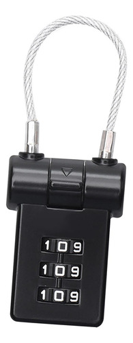 Candados Portátiles Para Equipaje Candado De Viaje Negro