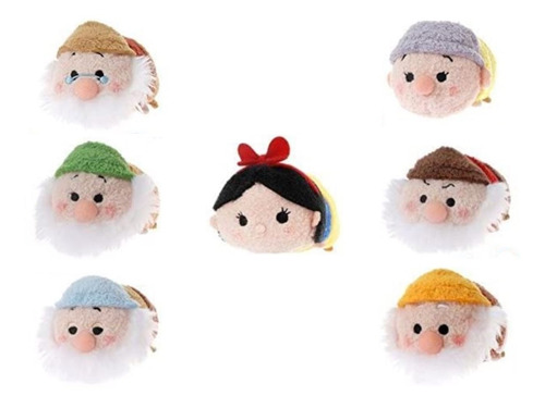 Tsum Tsum Blanca Nieves Y Los Siete Enanitos Disney Set De 7 (Usado)