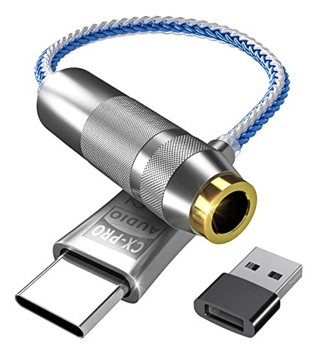 Cx Pro Usb C A 3.5 Mm Adaptador De Audio Hifi 32bit 384khz C