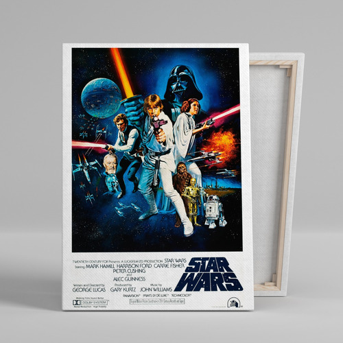 Cuadro Star Wars Canvas Con Bastidor Cine 45x30 Cm