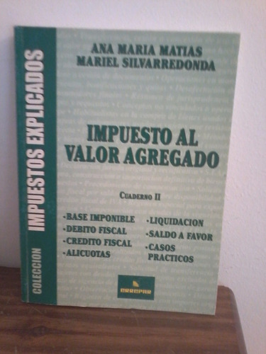 Impuesto Al Valor Agregado  2  Ana Maria Matias  - Errepar