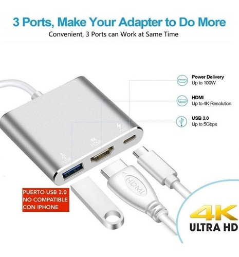 Imagen 5 de 9 de Samsung Dex Mode Station Hub Usb C Hdmi 4k Adaptador