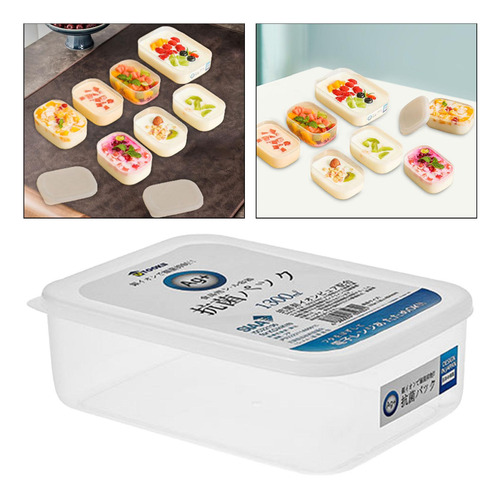 2 Contenedor De Preparación De Comidas, Contenedores 1300ml