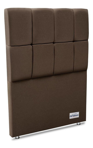 Cabeceira Piave Linho Marrom Solteiro (12x90x125) - Ortobom