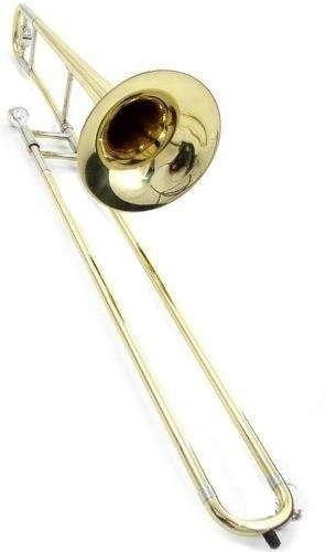 Trombon De Vara Dorado California Con Estuche Rigido