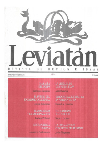 Leviatán Revista De Hechos E Ideas 43 / 44 - Verano 1991