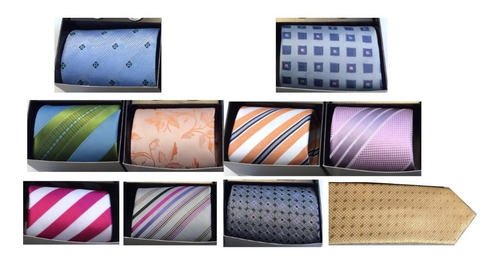 Corbata 8cm De Ancho - Jaquard Microfibra Nacional - Varios Modelos - Excelente Calidad