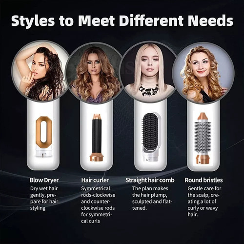 5 Em 1 Hair Styer Hot Air Comb Secador De Cabelo Ferramenta1