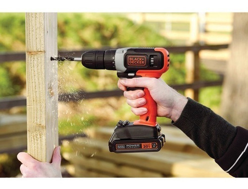 Taladro Atornillador Batería 20v 3/8'' Black Decker Bcd702c1