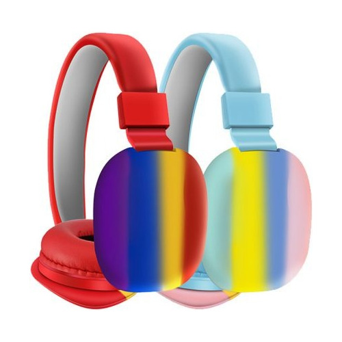 Auricular Infantil Arcoiris Multicolor Bluetooth Inalambrico