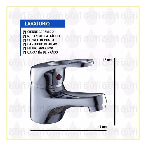 Juego Baño Completo Griferías Mono Wengue Sanitarios Ferrum
