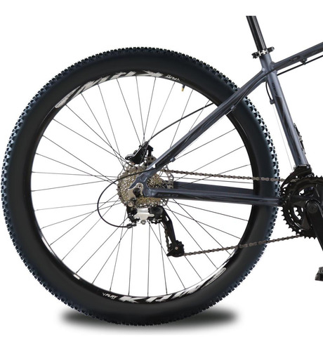 Bicicleta Aro 29 Krw Alum 27vel Shimano Acera Hid Trava Kr10 Cor Grafite/preto