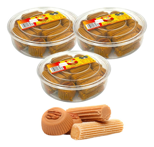 Dulce Mexicano Leche Mostachón Macarrón Nuez 210pz 25g C/u