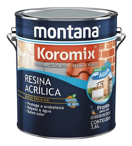 Resina Montana Cer. Telha Base De Água - 3,6l