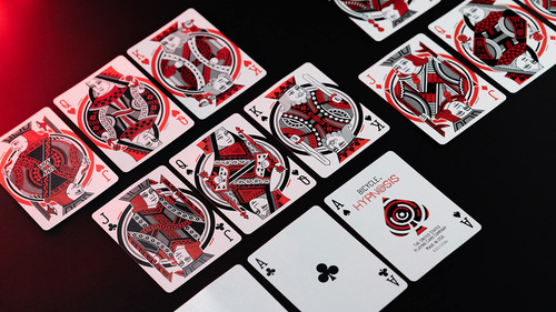 Naipes Para Bicicleta Hypnosis Cartas Rojo Negro Blanco