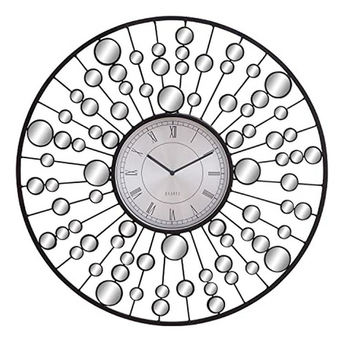 Reloj De Pared - Deco 79 66711 Reloj De Pared De Metal Y Esp