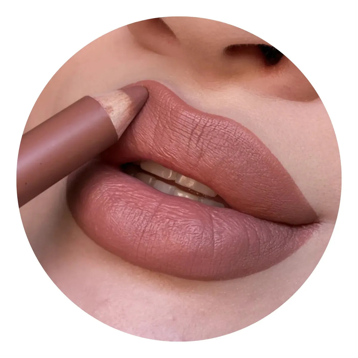 Lápis Batom Matte Lip Fusion Mahav Dia A Dia Intenso Velvet Chai Latte