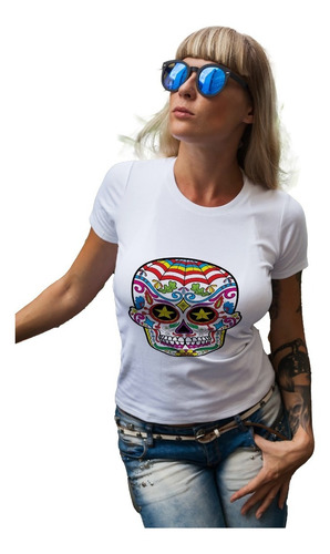 Remera Dama Mujer Moda Hippie Calavea Mexicana Death Day #09