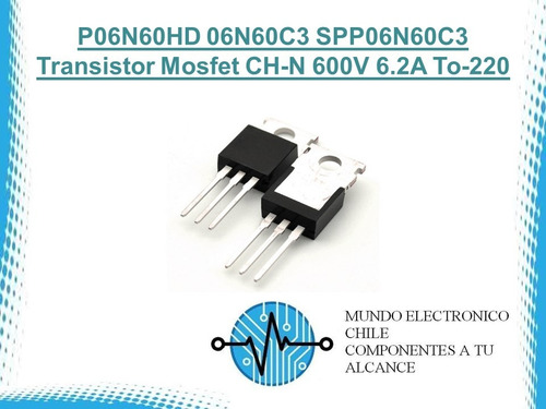 P06n60hd 06n60c3 Spp06n60c3 Transistor Mosfet Ch-n 600v 6.2a