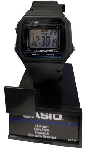 Relógio esportivo Casio W-217h-1AV 50m Loc Centro