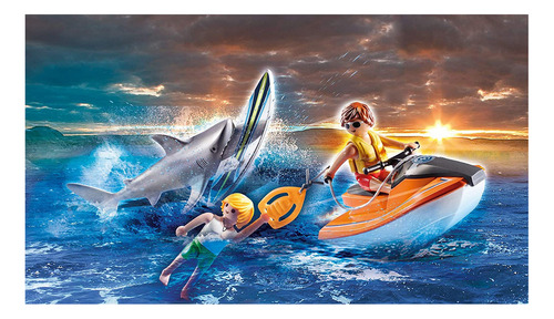 Playmobil Barco De Ataque Y Rescate De Tiburones