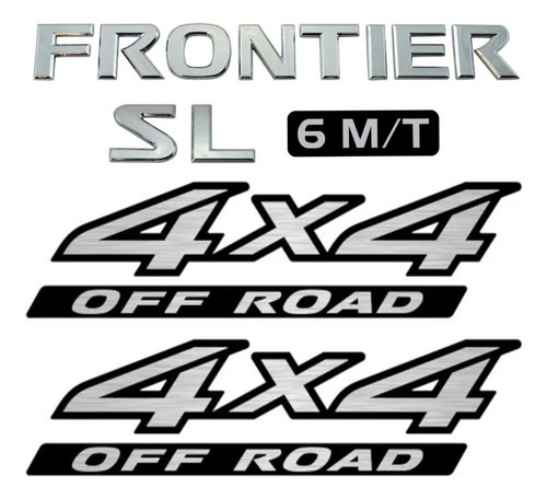 Emblemas Frontier Sl 6 M/t E 4x4 Off Road 2010 Em Diante