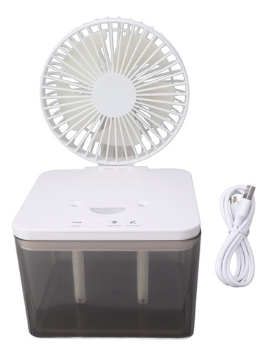 Minihumidificador Con Ventilador De Escritorio, Tanque De Ag