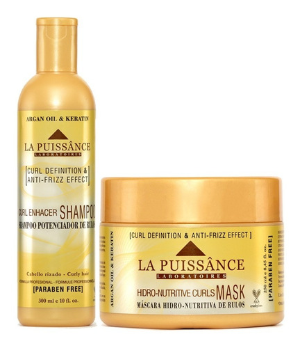 Shampoo + Mascara Curl Definition La Puissance Rulos