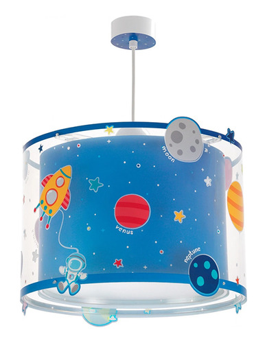 Colgante Infantil Planets, Azul, Fluorescencia