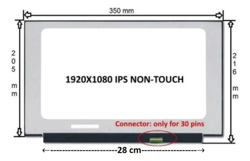 Pantalla Notebook 15.6 Fhd Display Full Hd Nt156fhm-n61 1080