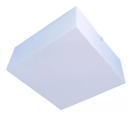 Kit 3 Plafon Acrílico Sobrepor Luminária 20x20cm Cor Branco 110V/220V