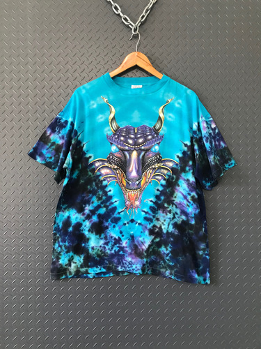 Tie Dye Playera Vintage Dragon Estampado Xl (Usado)