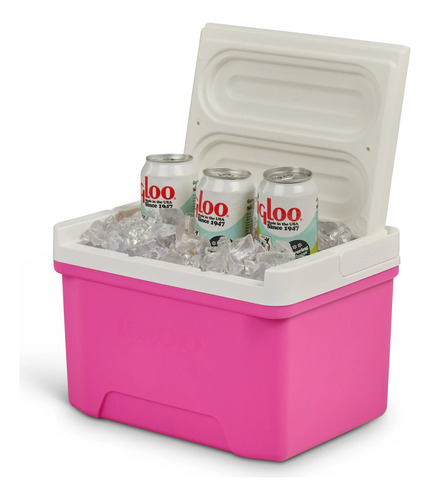 Hielera Laguna 9 Qt Rosa 13 Latas Igloo