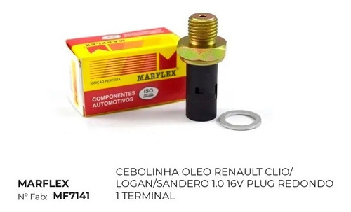 Cebolinha Oleo Renault Clio/logan/sandero 1.0 16v