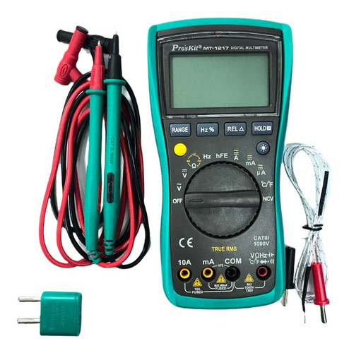 Imagen 2 de 8 de Tester Multimetro Digital Autorango Proskit True Rms Mt-1217