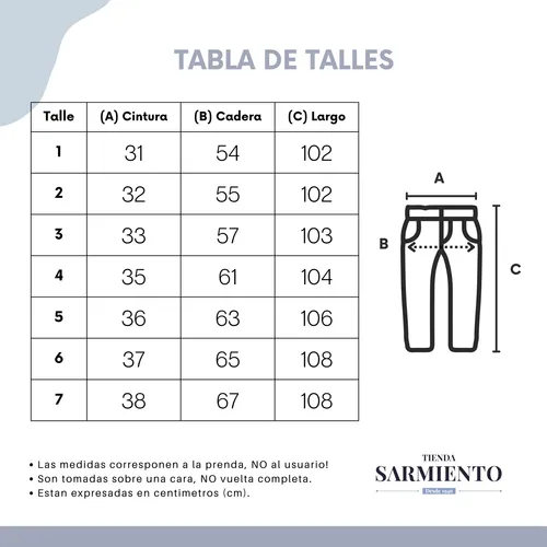 Talle 5 en pantalon hombre hotsell