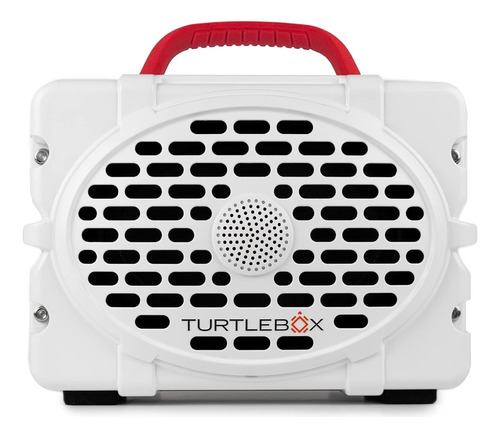 Turtlebox Gen 2: Altavoz Bluetooth 5.0 Portátil Para Exter Color Blanco/Rojo 110V