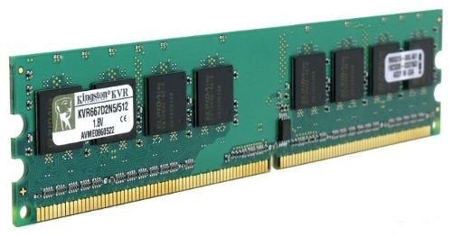Memoria RAM ValueRAM  512MB 1 Kingston KVR667D2N5/512