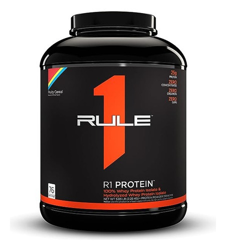 Rule One Proteína 100% Whey Protein Isolate 5lb Sabor Cereales Afrutados