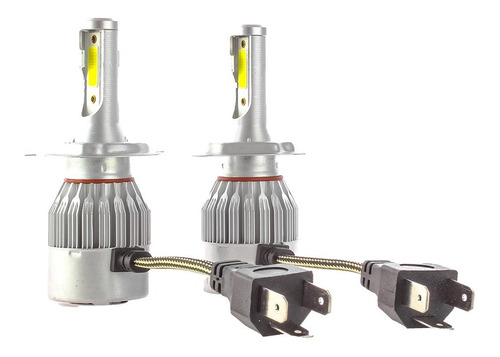 Foco Led C6 Cob H4 Alta/baja Kit (2 Piezas) 30w 60