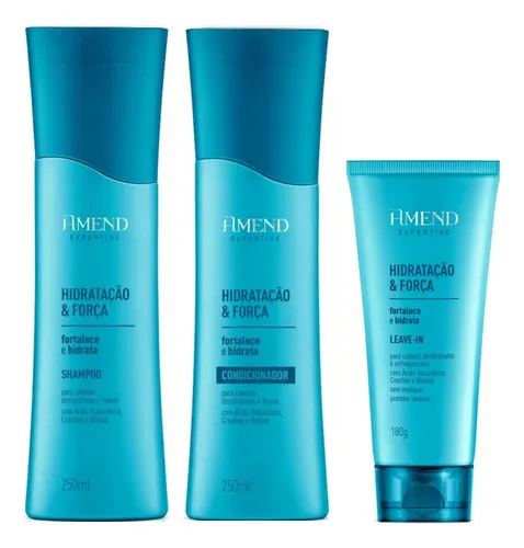 comprar  Amend Expertise Amend Expertise Hidratação e Força Shampoo e Condicionador e Leave-in de suave en frasco, bisnaga de 680mL de 680g de 750ml