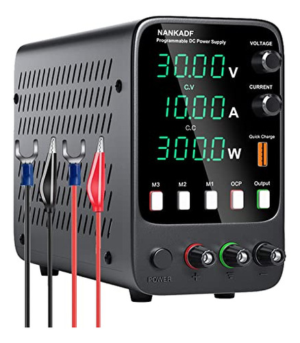 Fuente De Alimentación Dc Variable Con Memoria, 30 V, 10 A,