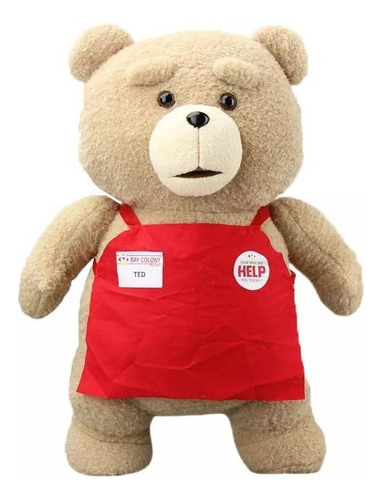 Peluche Oso Ted 2 Con Delantal En Supermercado 43cm